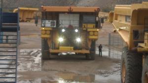 Mining truck field testing